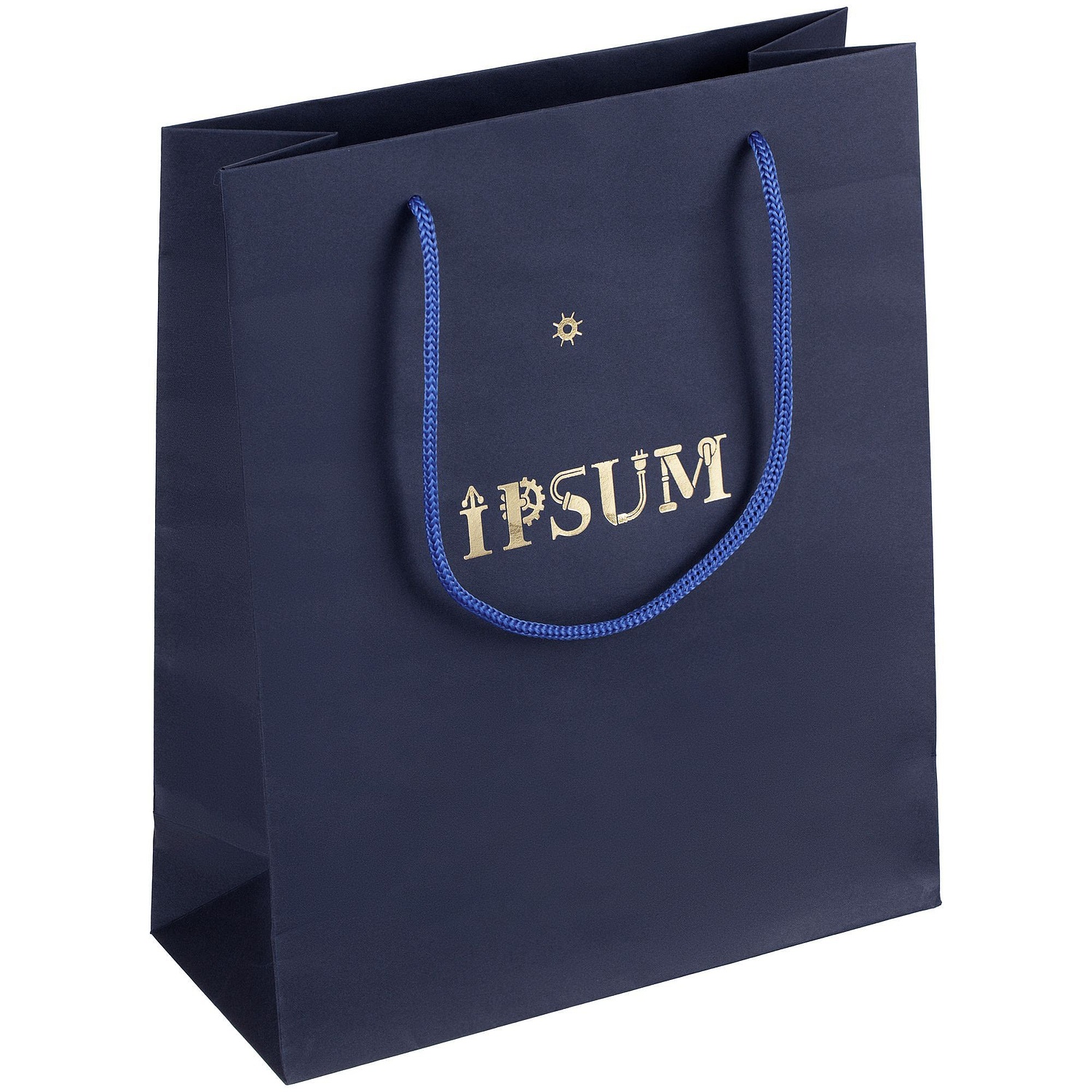 Пакет бумажный Vid M, синий