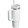 Термокружка Quencher H2.0 1180 с трубочкой, белая с логотипом