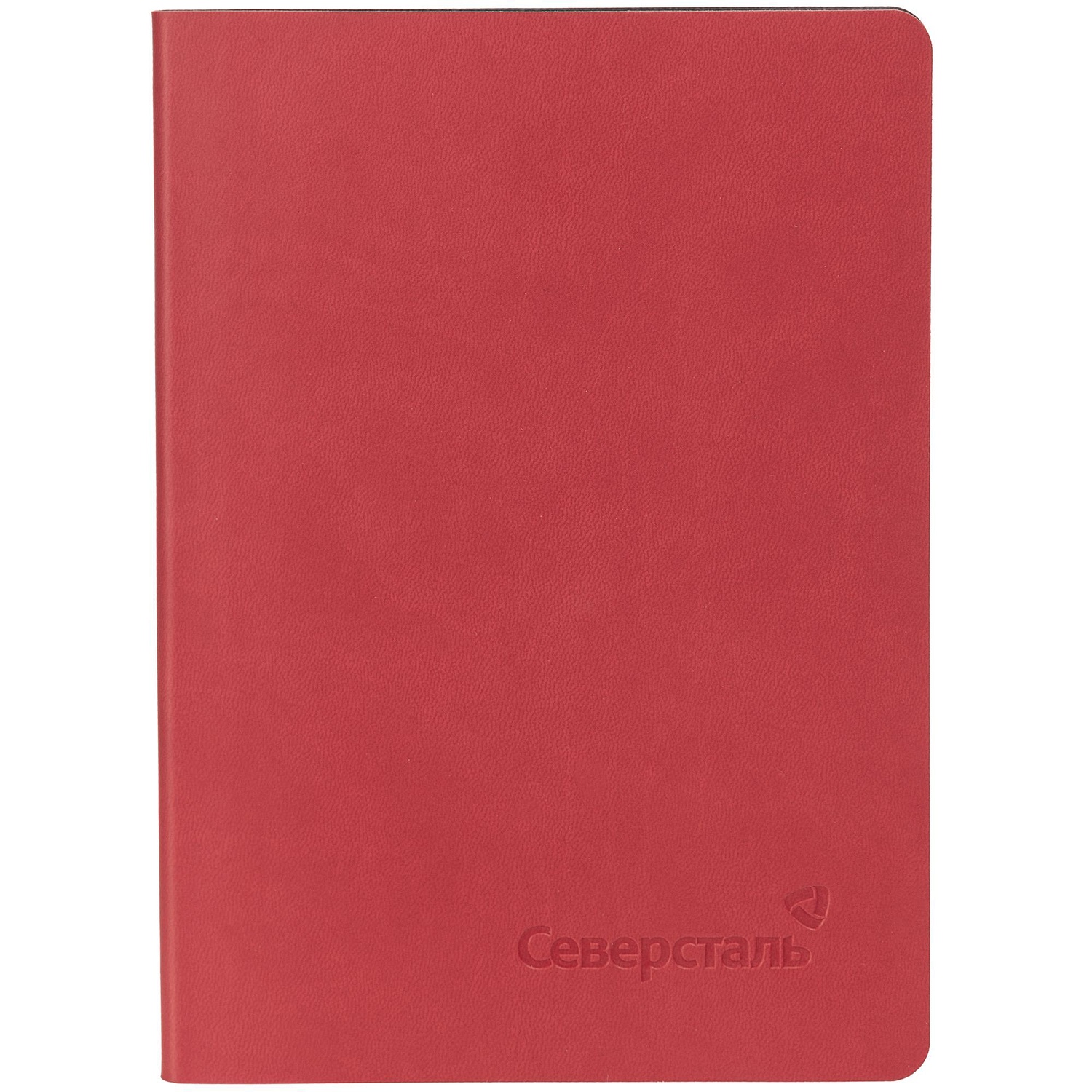 Ежедневник Cortado, недатированный, красный с логотипом