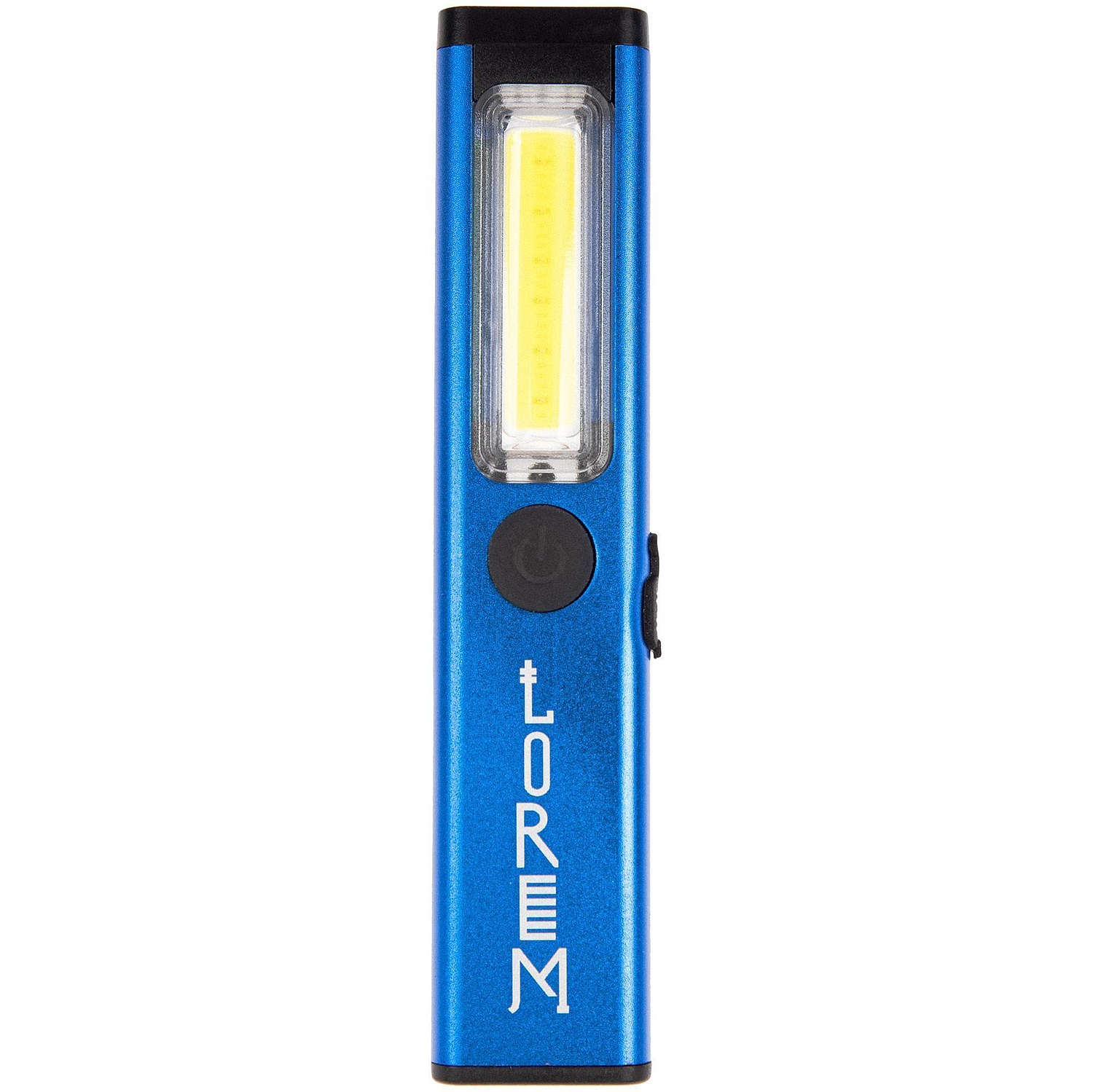 Фонарик-факел аккумуляторный Wallis с магнитом, синий