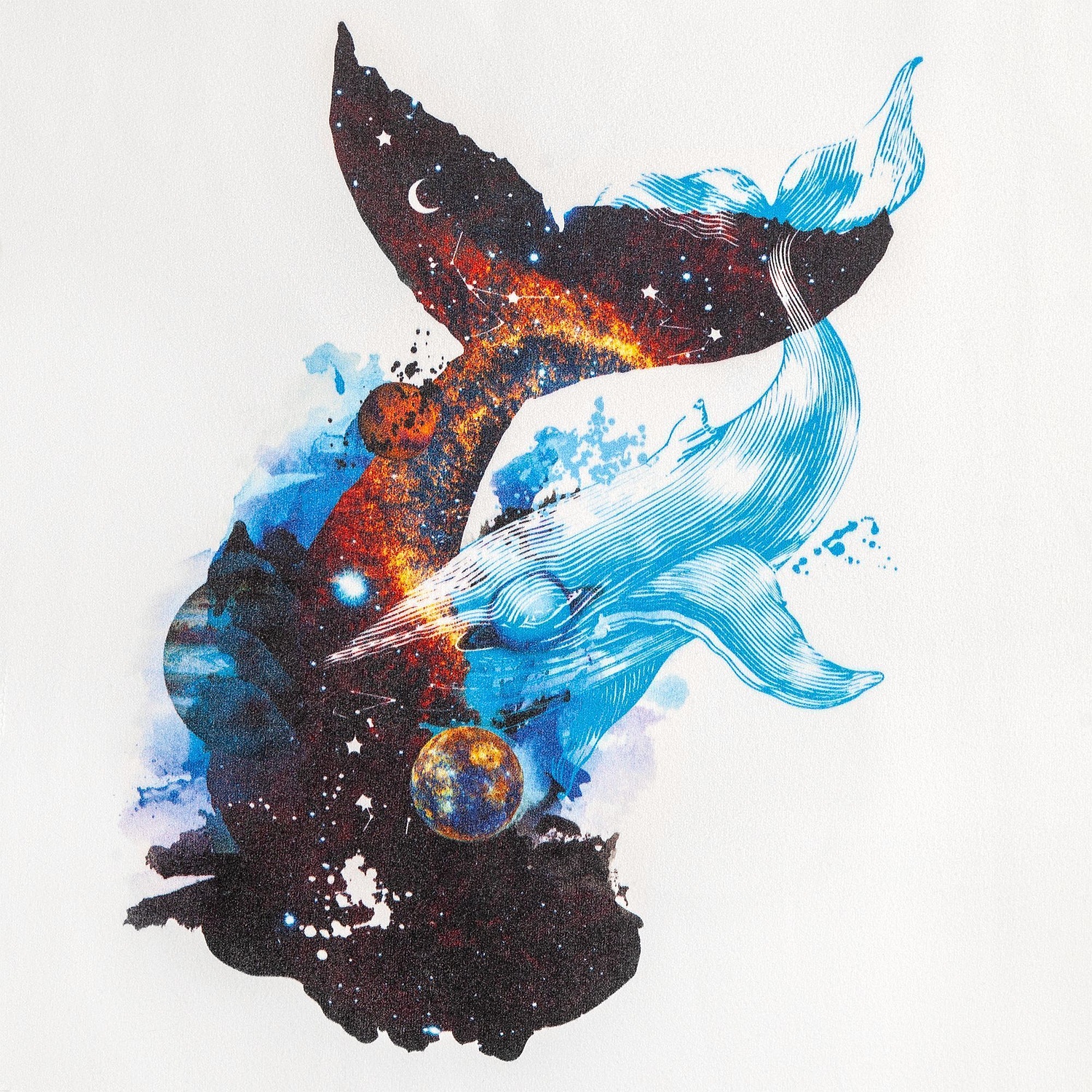 Спортивное полотенце Atoll Medium, белое с логотипом