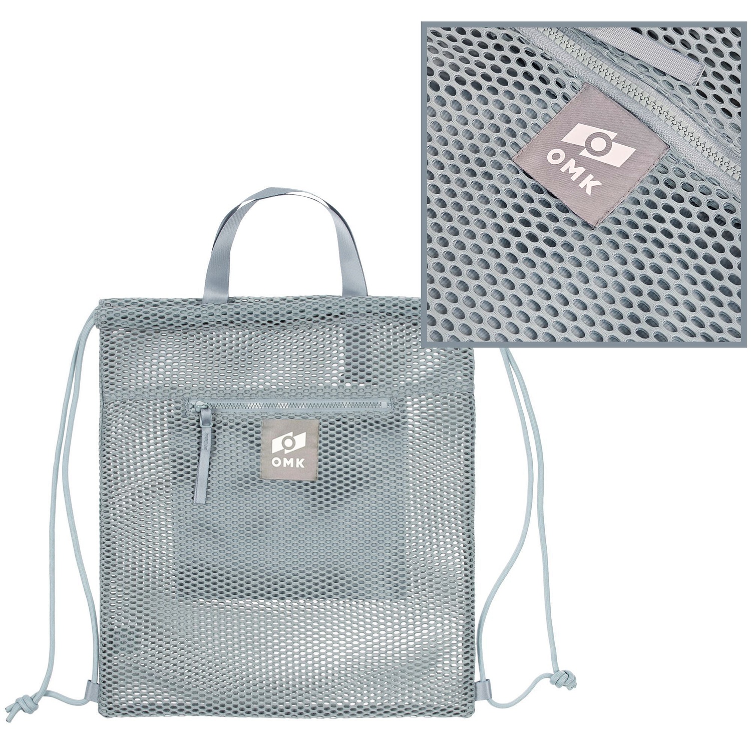 Лейбл тканевый Epsilon, L, серый с логотипом