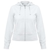Толстовка женская Hooded Full Zip белая с логотипом