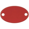 Шильдик металлический Alfa Oval, красный с логотипом