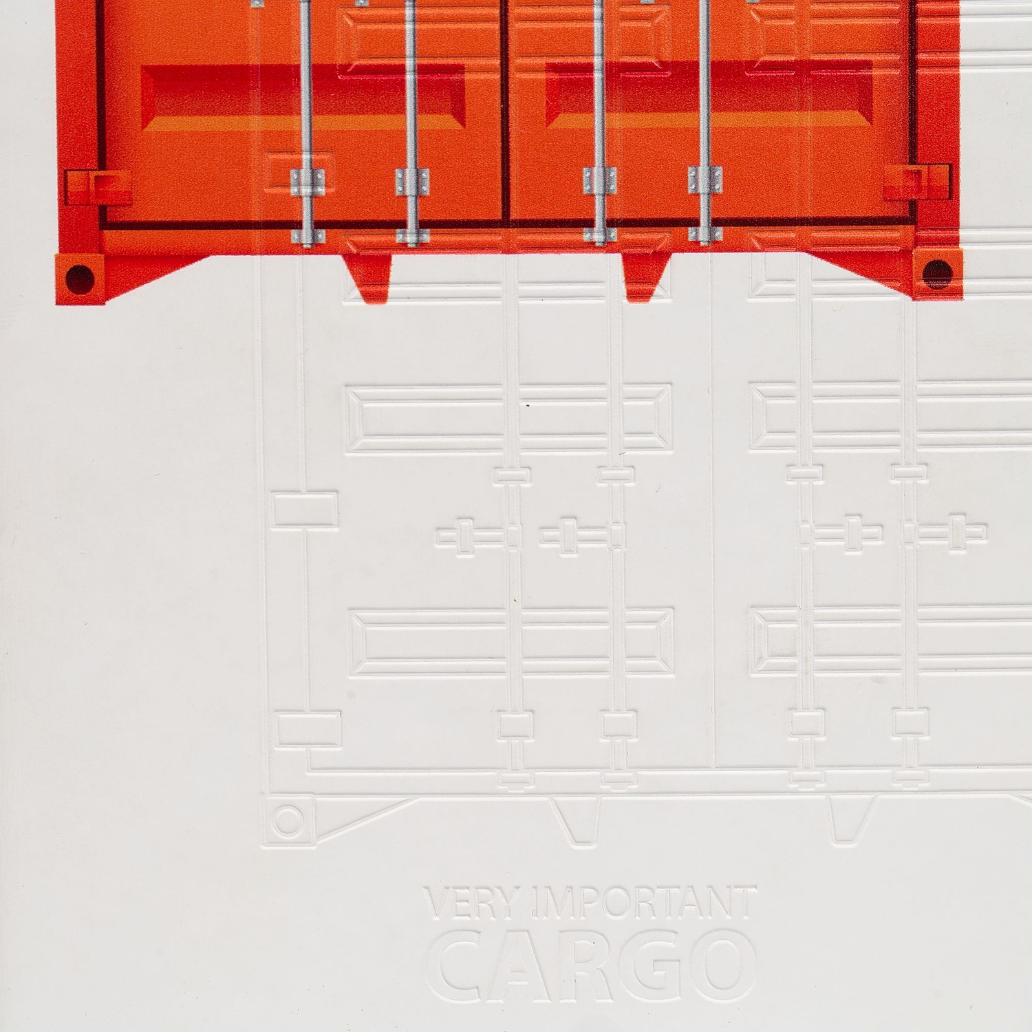 Ежедневник White Shall, недатированный, бело-оранжевый с логотипом