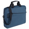 Сумка для ноутбука The First, синяя с логотипом