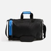 Спортивная сумка Fitnext, черная с синим с логотипом