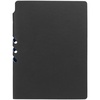 Ежедневник Flexpen Black, недатированный, черный с синим с логотипом