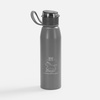Бутылка для воды Billy Gym, матовая серая с логотипом
