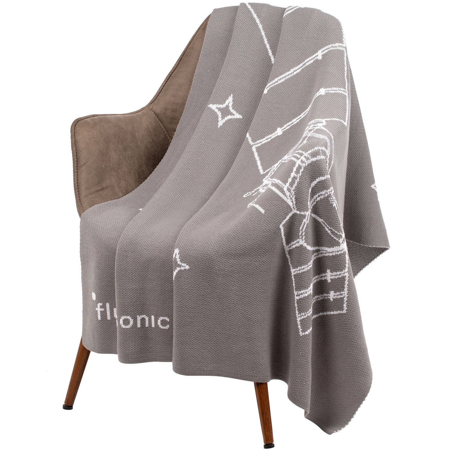 Плед на заказ Tricksy Fint, М, акрил с логотипом