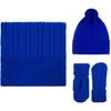 Шапка Knit Beat, синяя с логотипом
