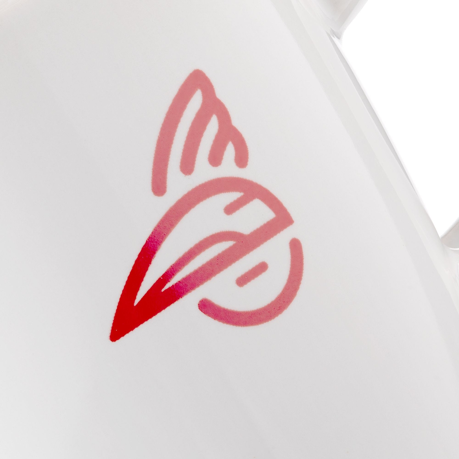 Кофейная кружка Pairy с ложкой, синяя с красной с логотипом