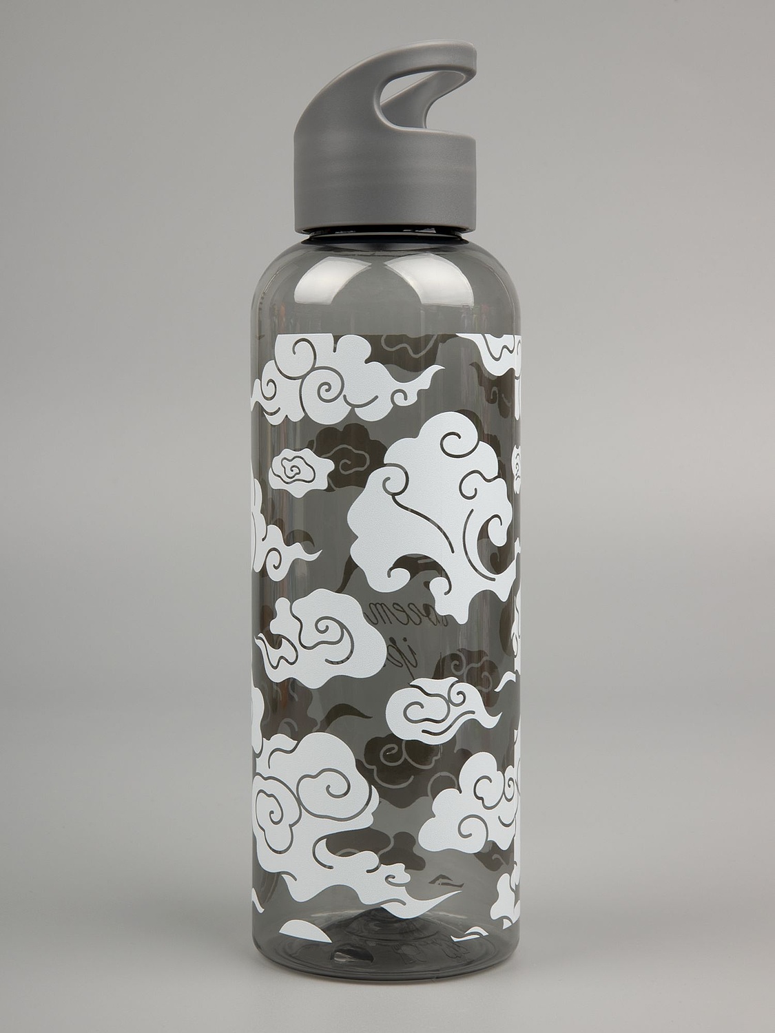 Бутылка для воды Plaske, серая с логотипом