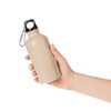 Бутылка для воды Funrun 400, светло-бежевая с логотипом