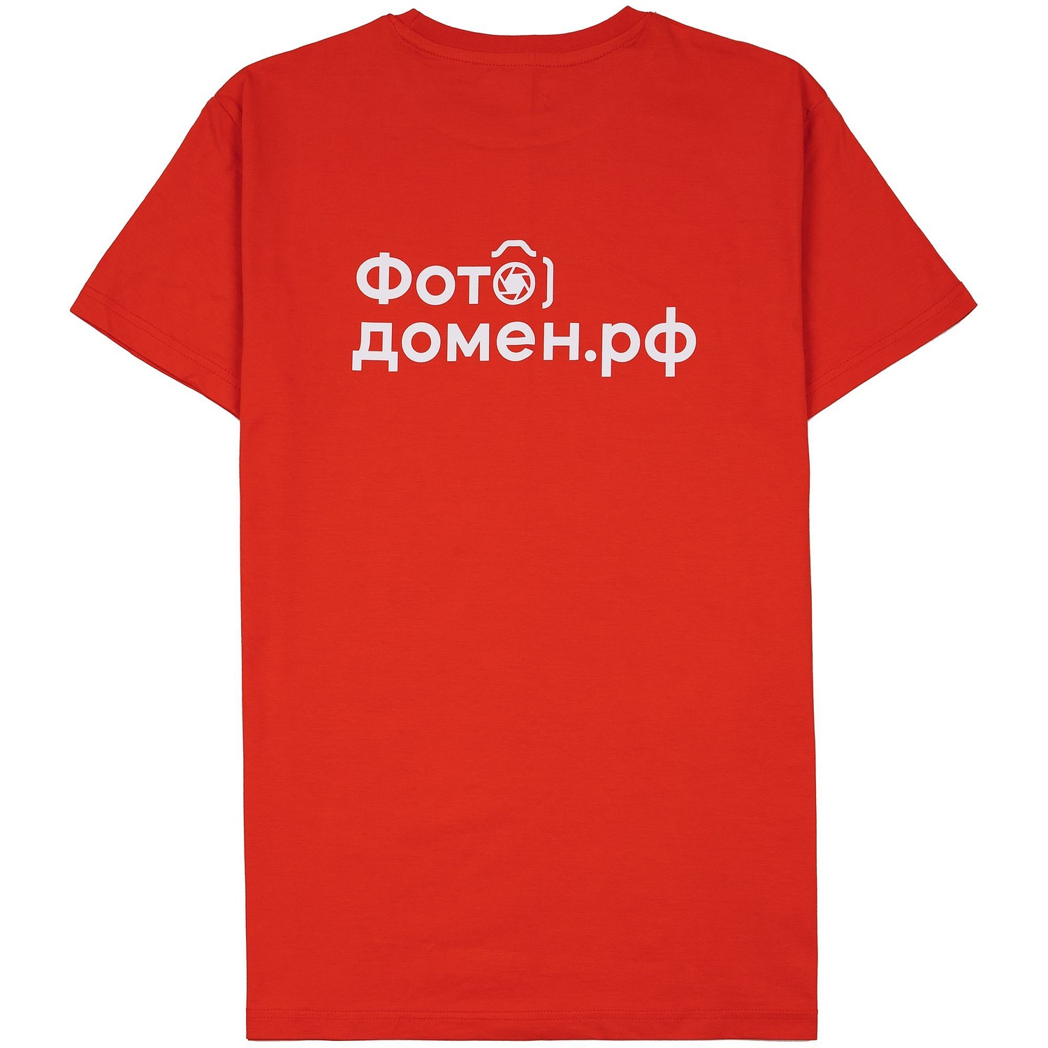 Футболка унисекс T-Bolka 160, красная с логотипом