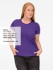 Футболка женская T-bolka Lady, фиолетовая с логотипом