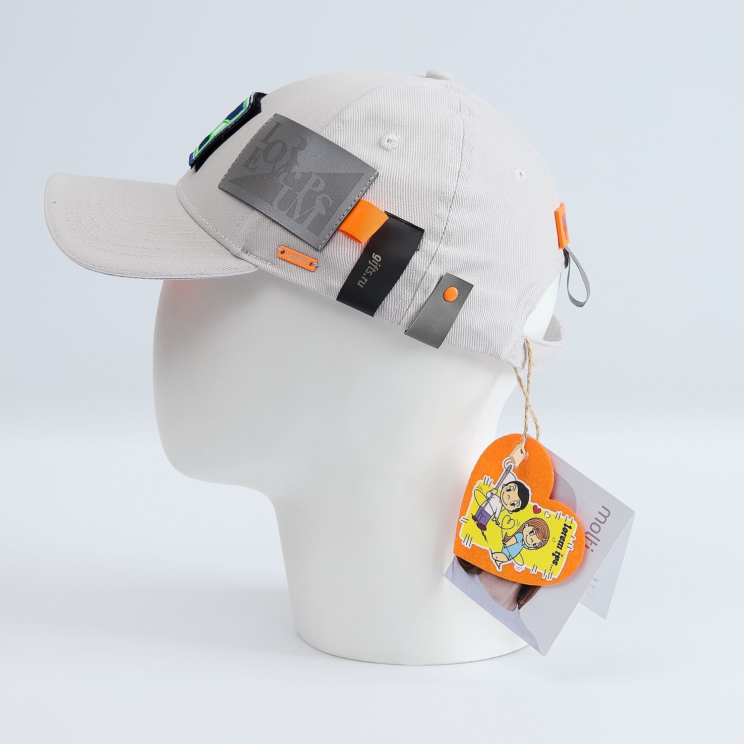 Бейсболка Spiker, зеленая с белым с логотипом