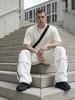 Футболка Oversize Premium 210, молочно-белая с логотипом