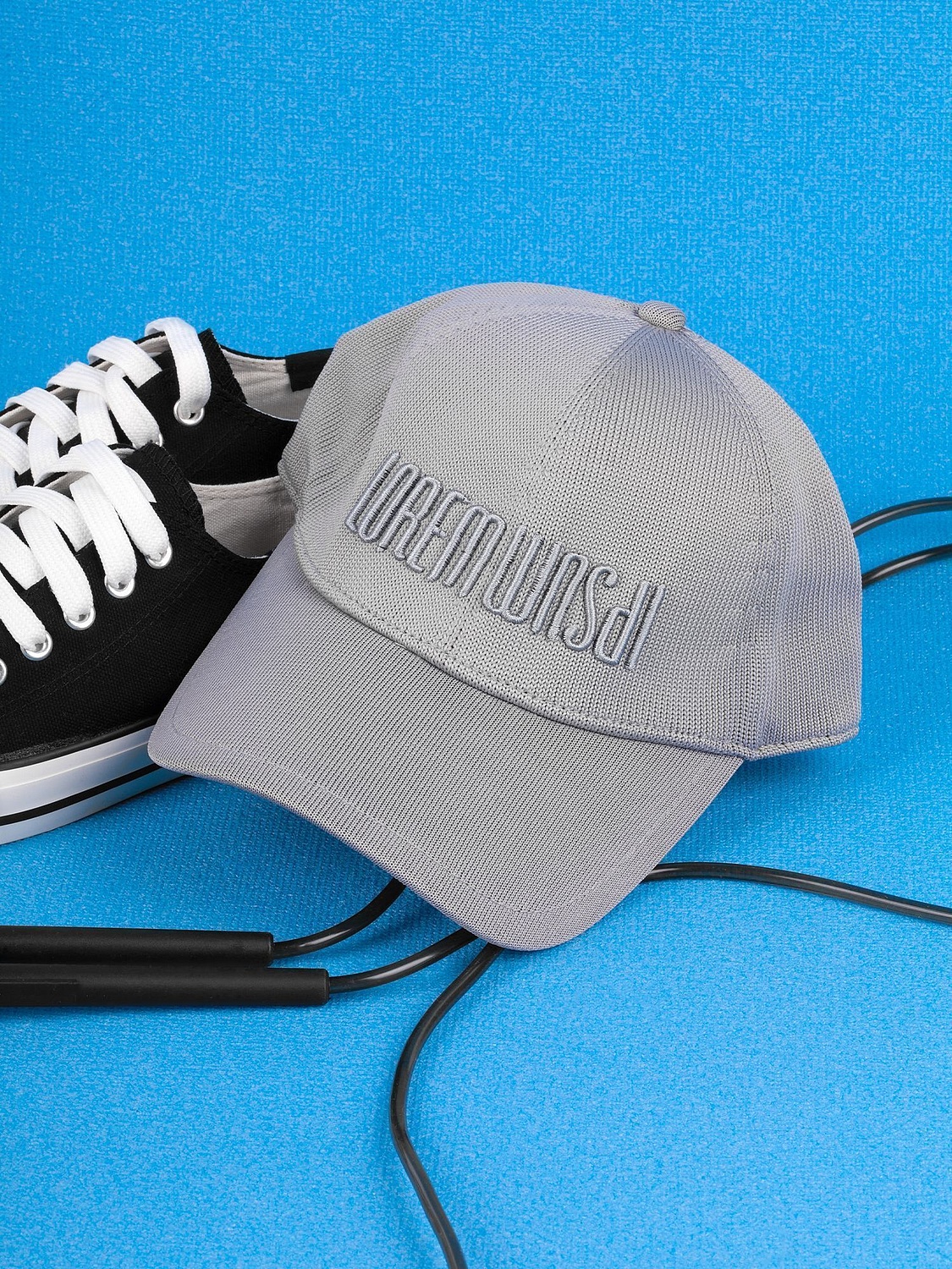 Бейсболка Dogoni, серая с логотипом