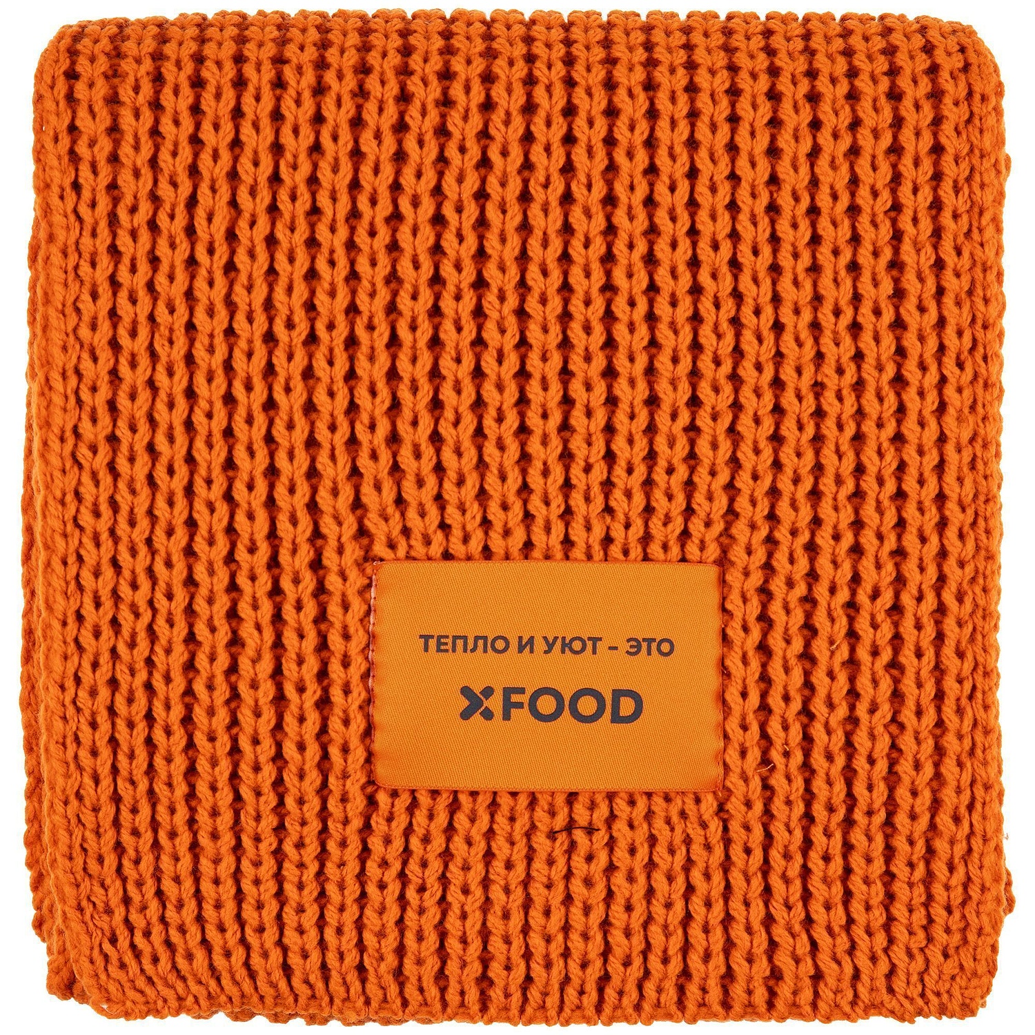 Шарф Nordkapp, оранжевый (кирпичный) с логотипом