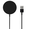 Беспроводное зарядное устройство с магнитами Magmate, черное с логотипом
