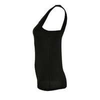 Майка женская Sporty TT Women, черная с логотипом