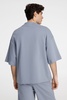Футболка оверсайз унисекс T9, серая с логотипом