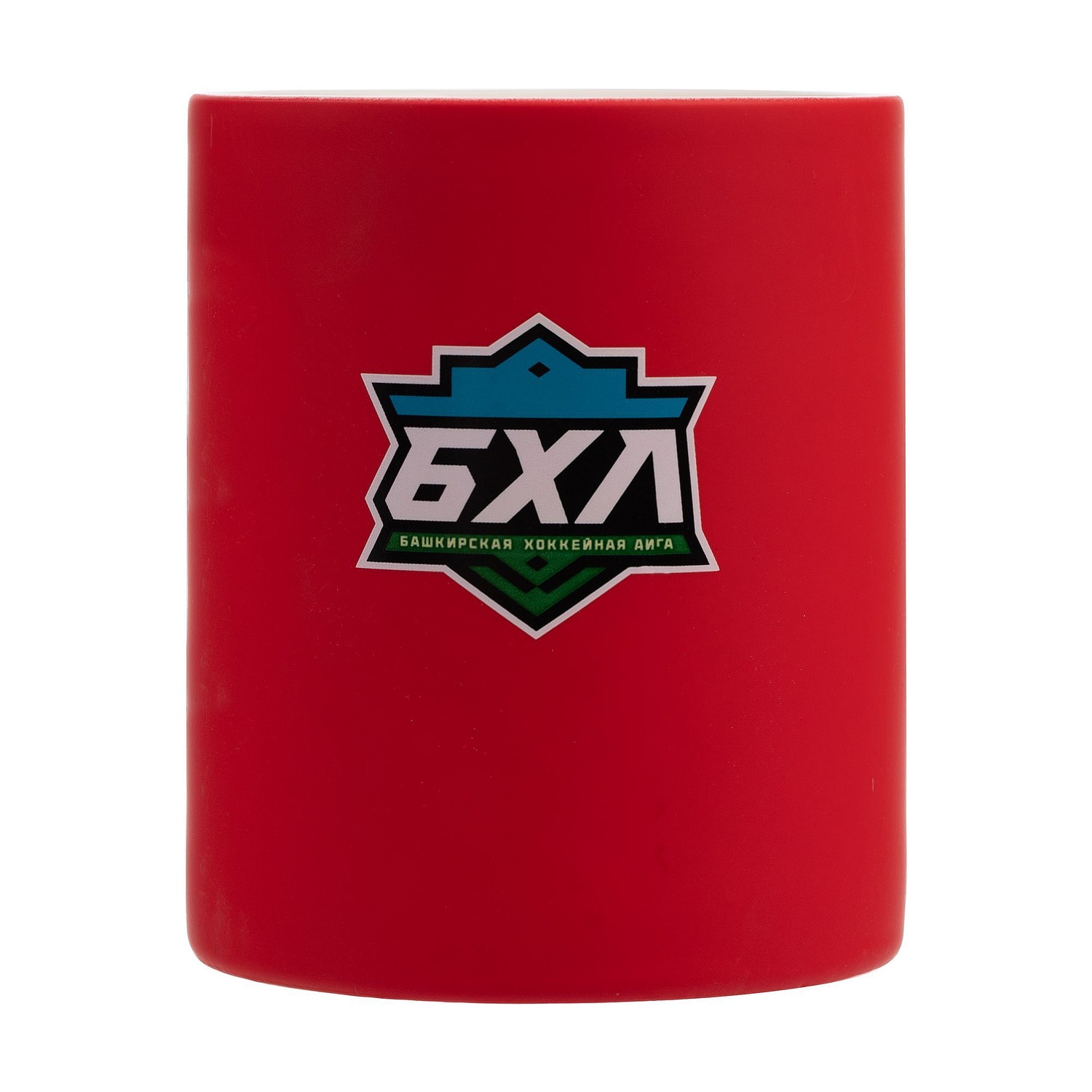 Кружка Promo Soft с покрытием софт-тач, ярко-красная с логотипом