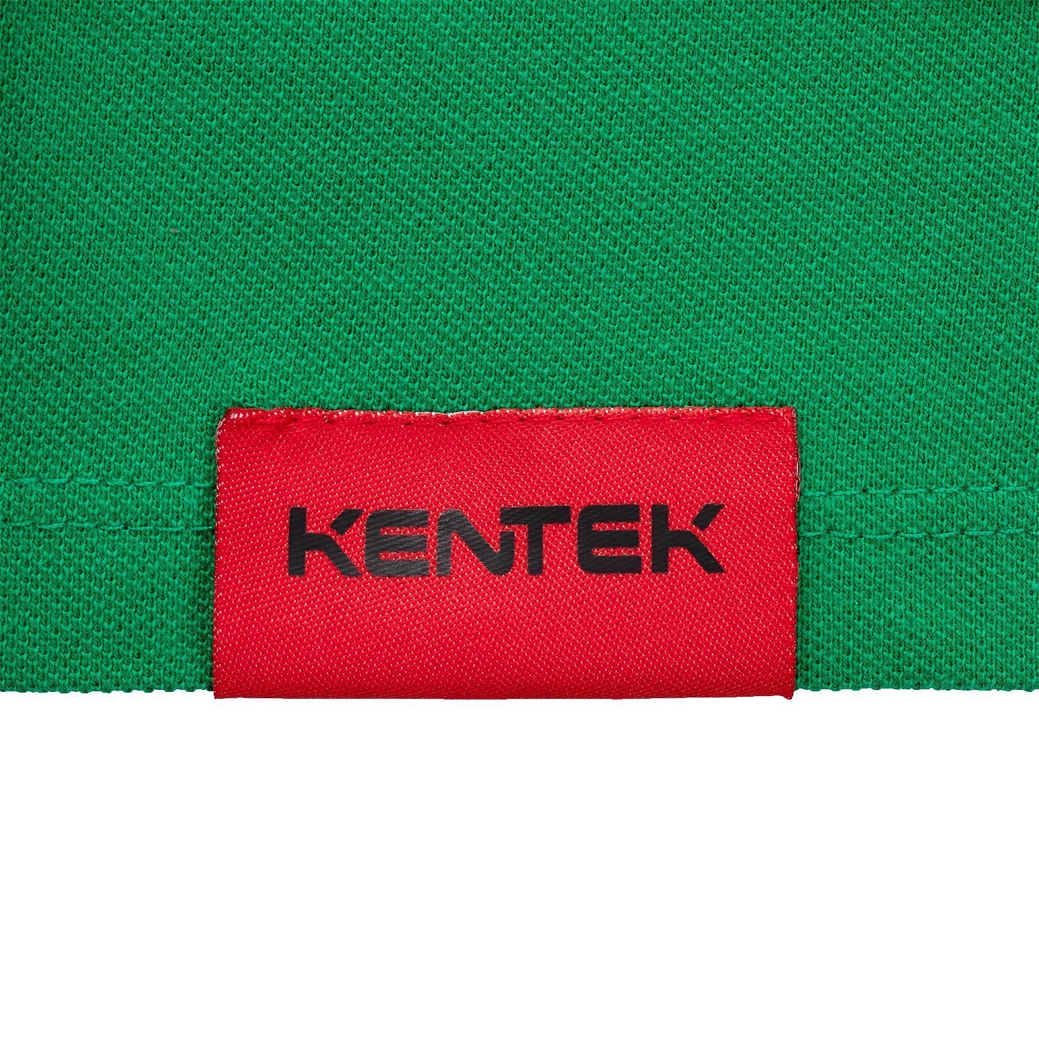 Лейбл тканевый Epsilon, L, красный с логотипом