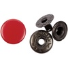 Кнопка Clavis, M, красная с логотипом