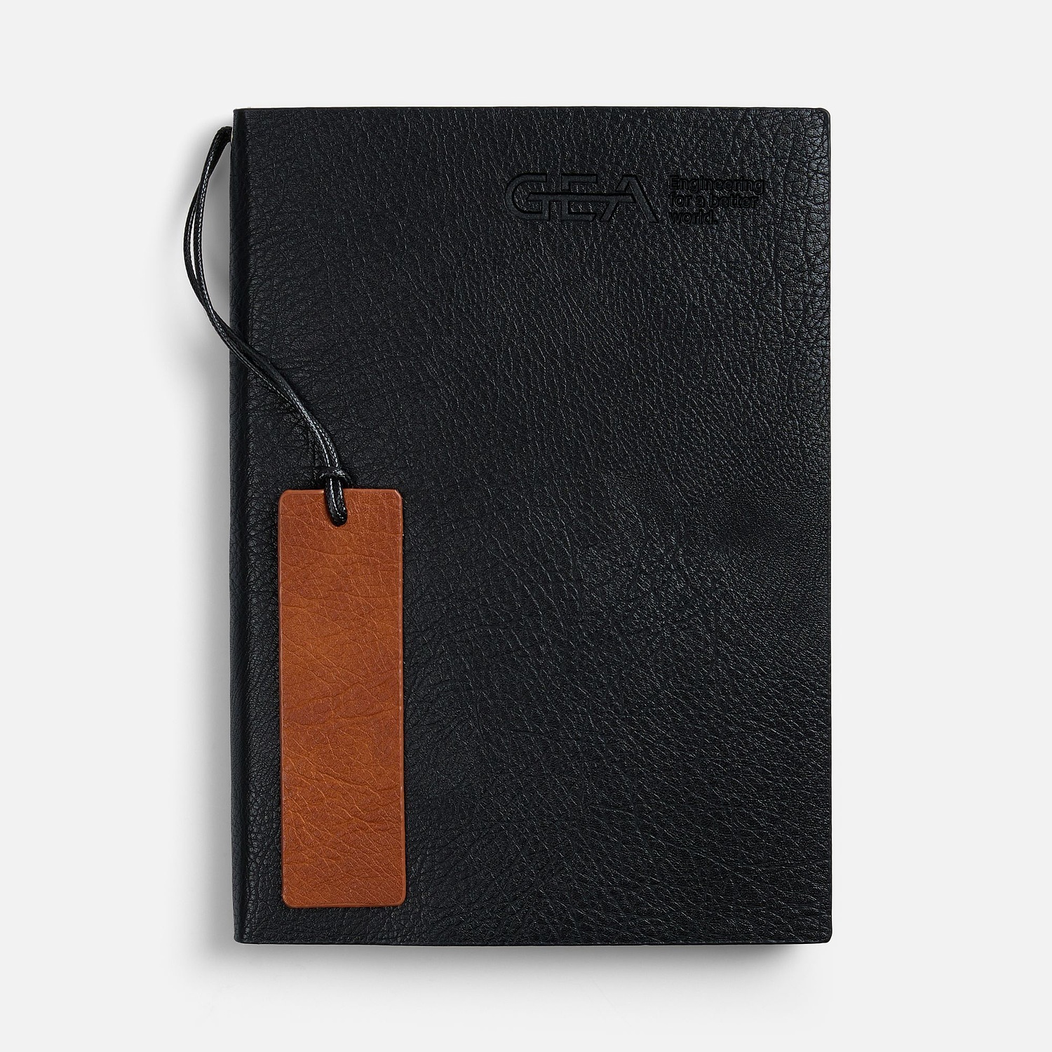 Ежедневник Avila, недатированный, черный с логотипом