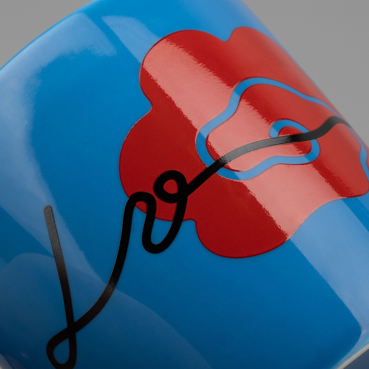 Кружка Valotti Medio, ярко-синяя с логотипом