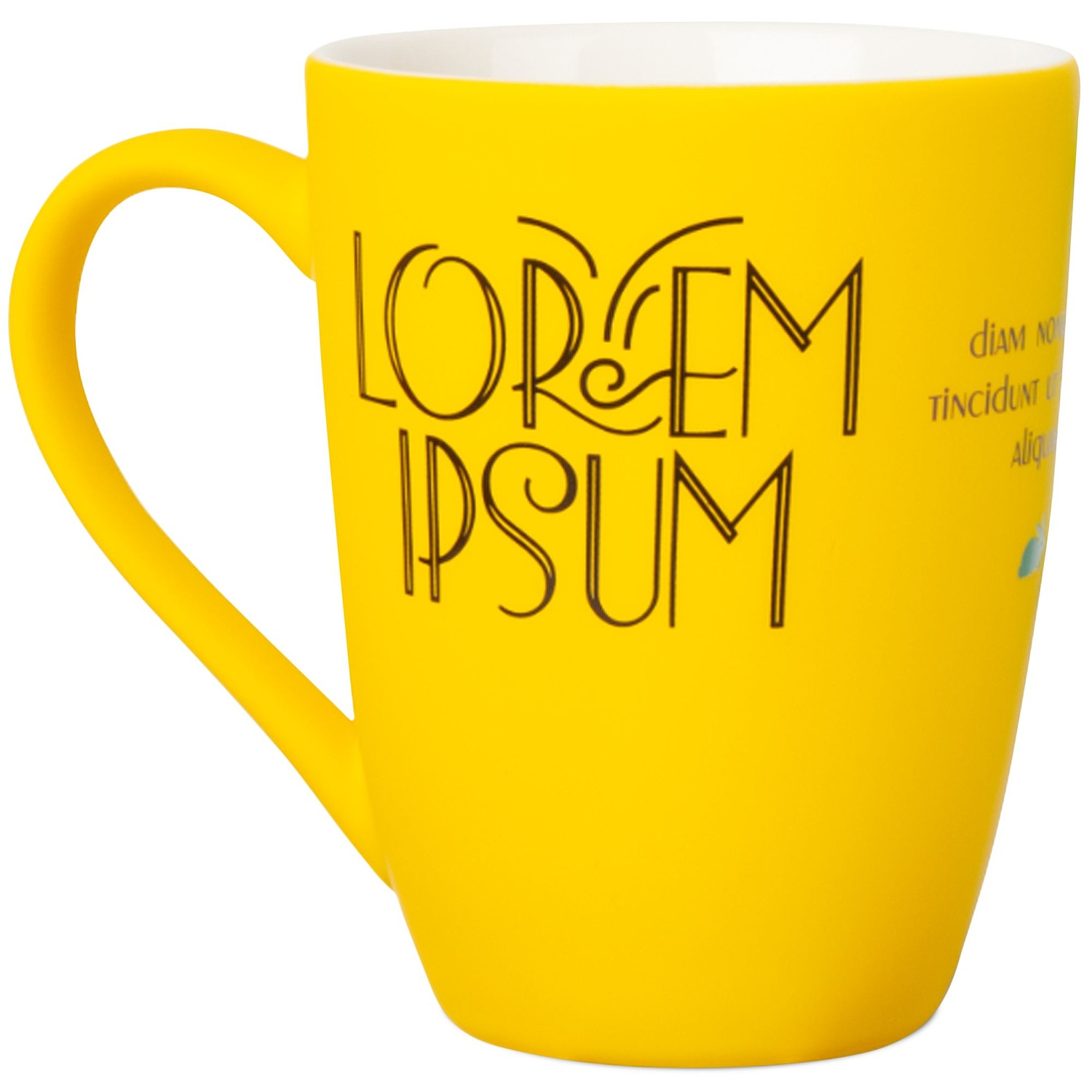 Кружка Good Morning с покрытием софт-тач, желтая с логотипом