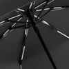 Зонт складной AOC Mini с цветными спицами, белый с логотипом