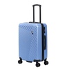 Чемодан Lama M, голубой с логотипом