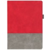 Ежедневник Horizon, недатированный, серый с красным с логотипом