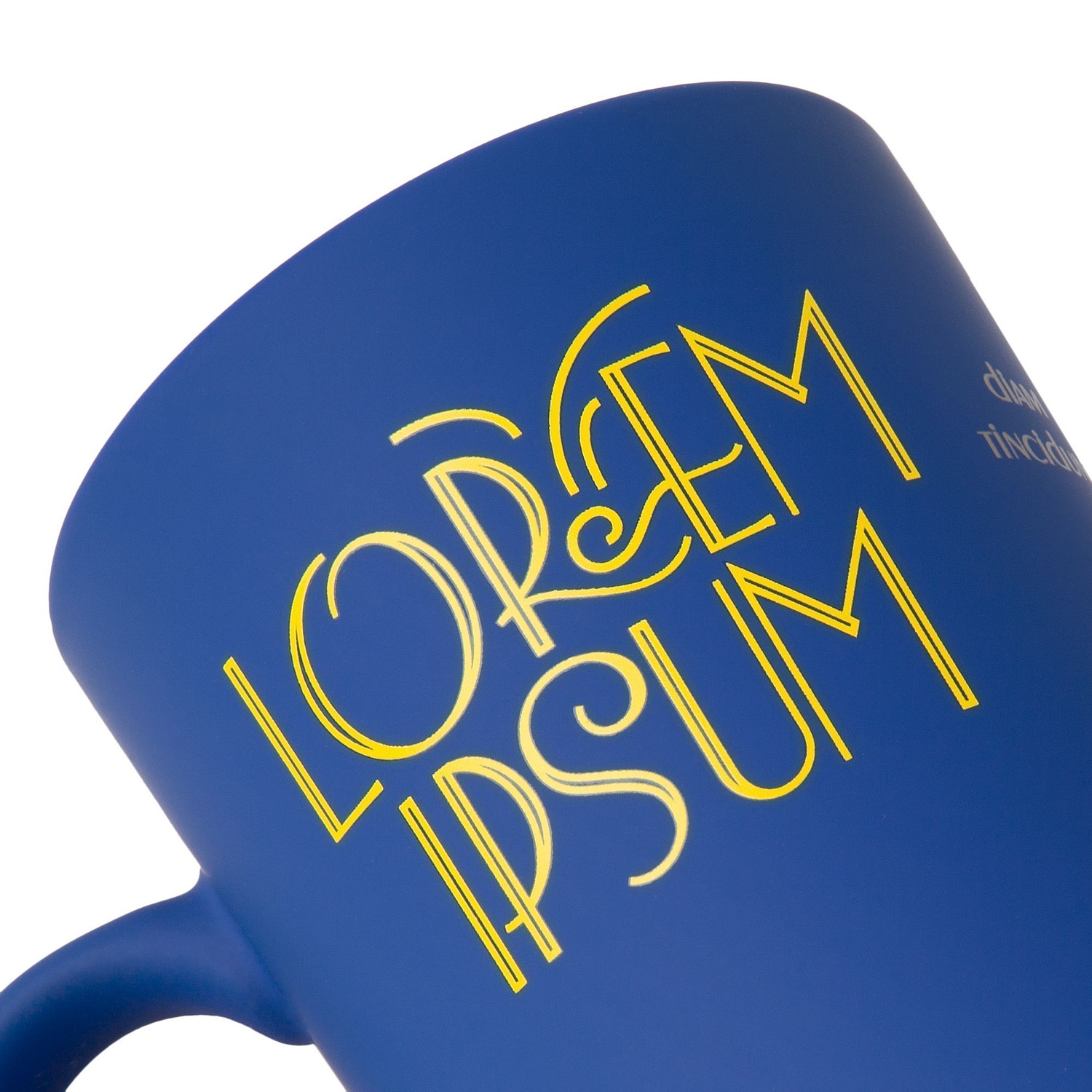 Кружка Best Noon с покрытием софт-тач, синяя с логотипом