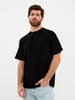 Футболка Oversize Premium, черная с логотипом