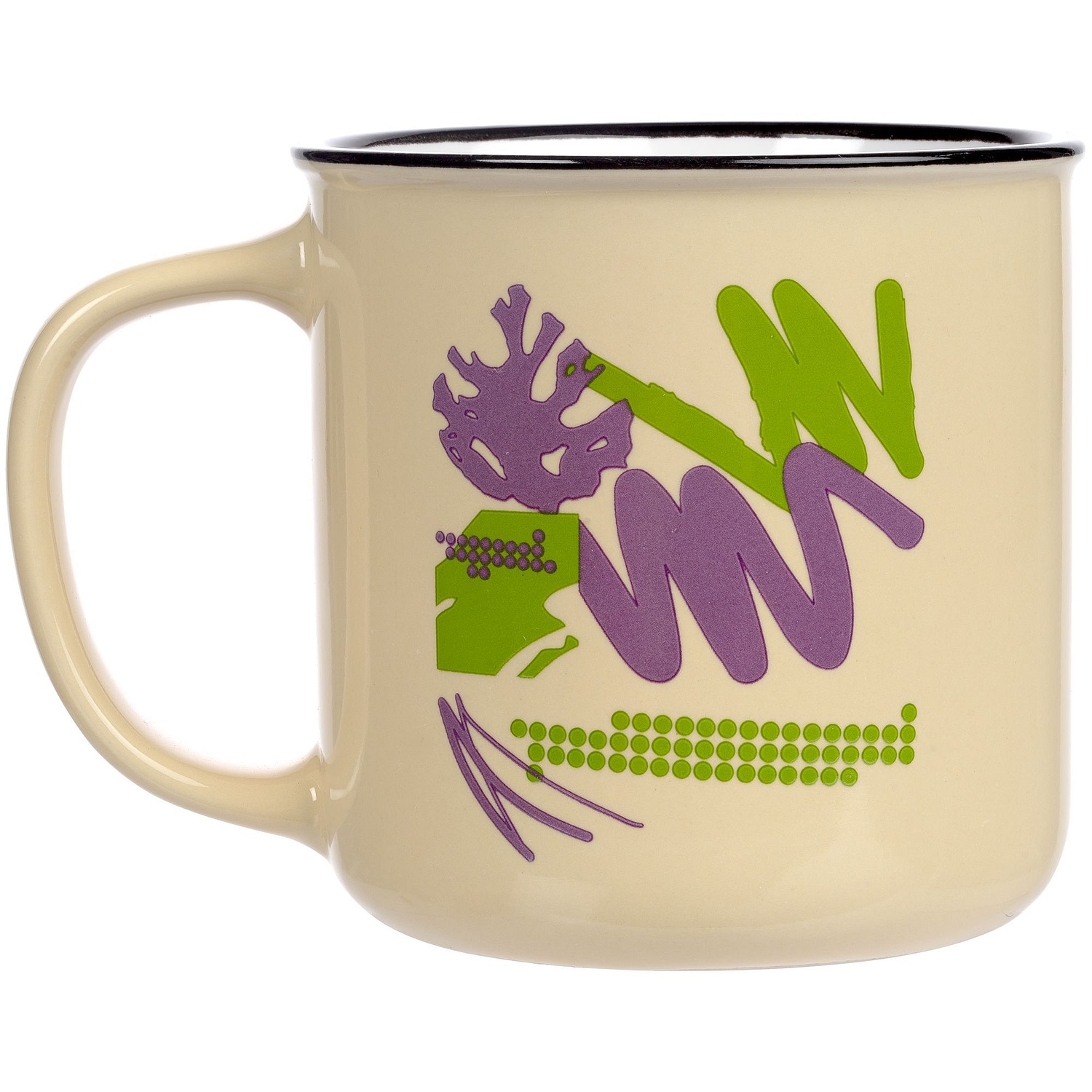 Кружка Dacha, средняя, светло-желтая с логотипом