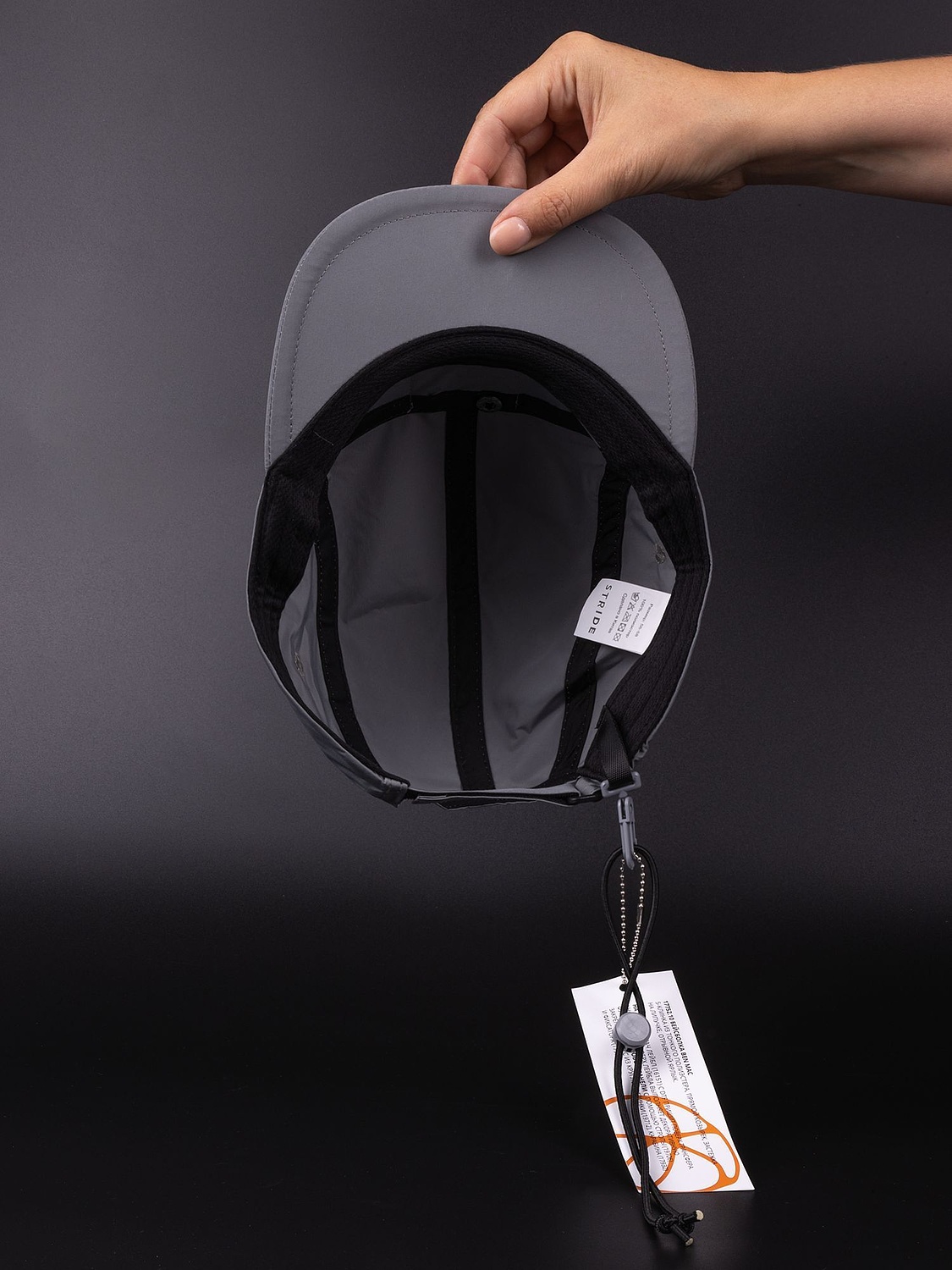 Бейсболка Ben Mac, серая с логотипом