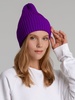Шапка Yong, фиолетовая с логотипом