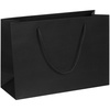 Пакет бумажный Arc M, черный с логотипом