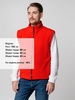 Жилет флисовый Manakin, красный с логотипом