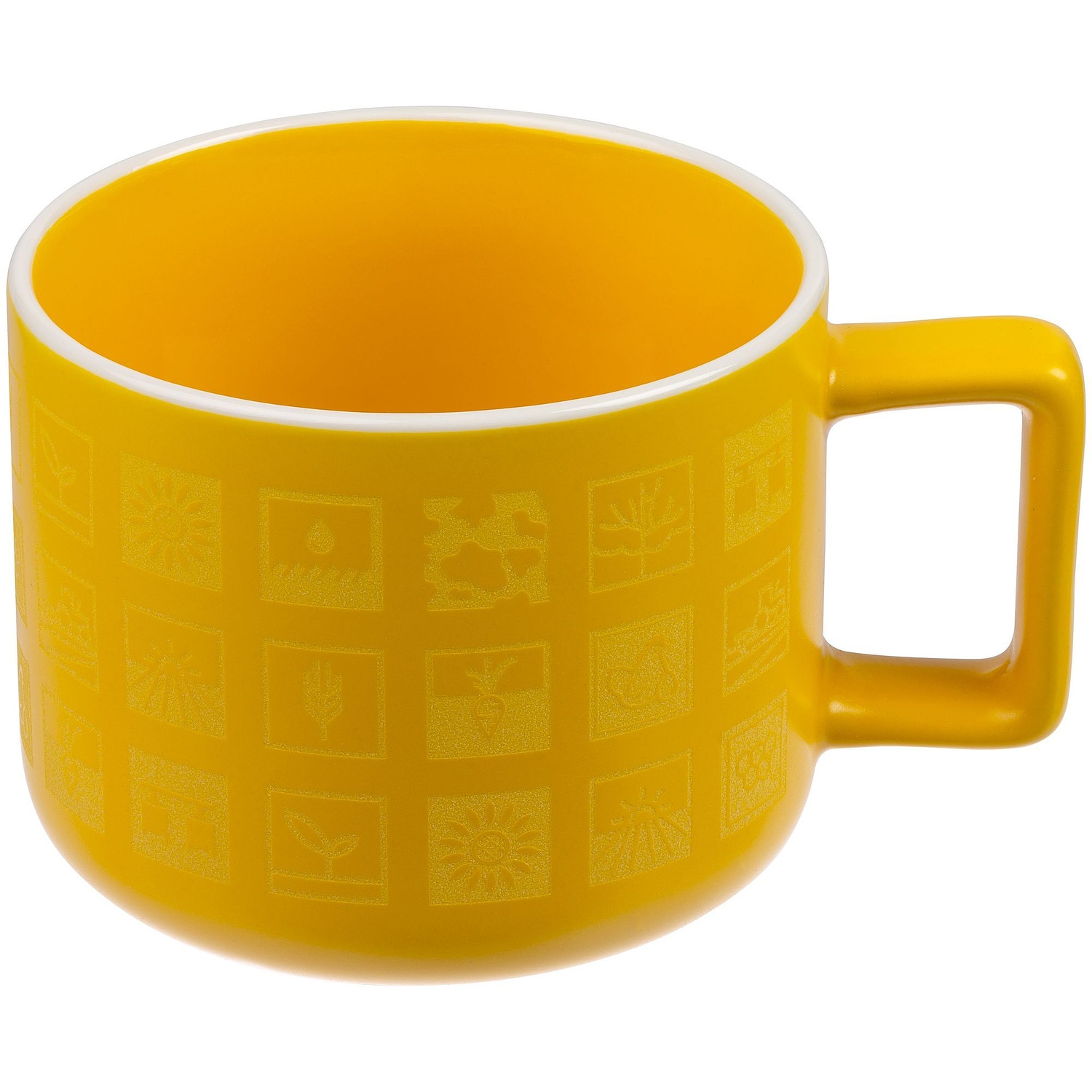 Чашка Fusion, желтая с логотипом