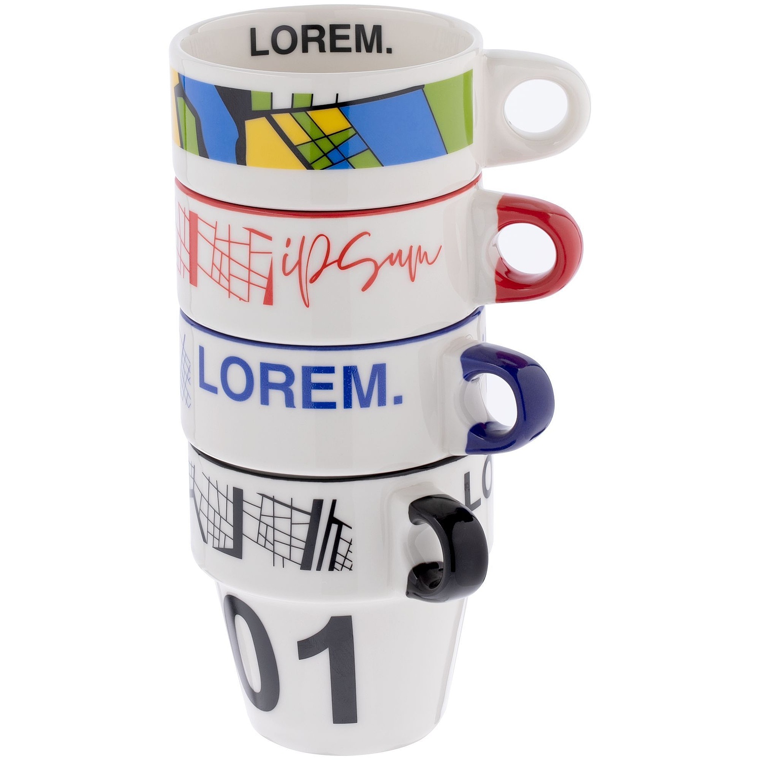 Кружка Inset, красная с логотипом