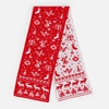 Шарф Holidale, красный с молочным с логотипом