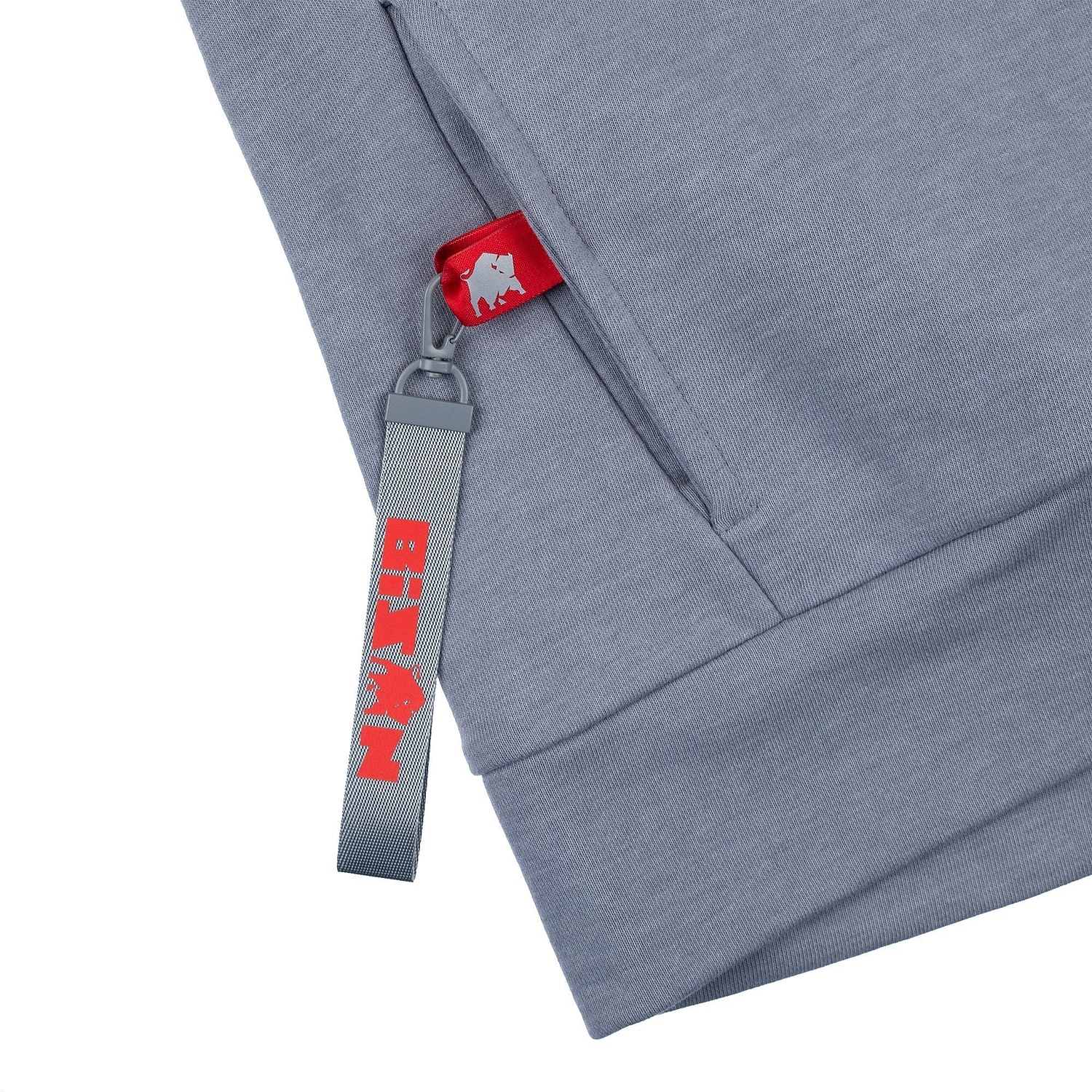 Худи унисекс H2, серое с логотипом