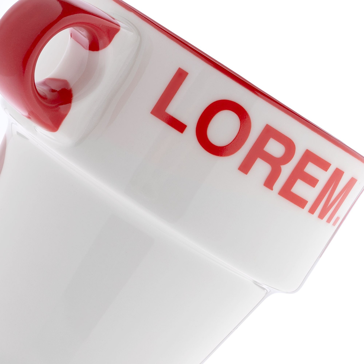 Кружка Inset, красная с логотипом