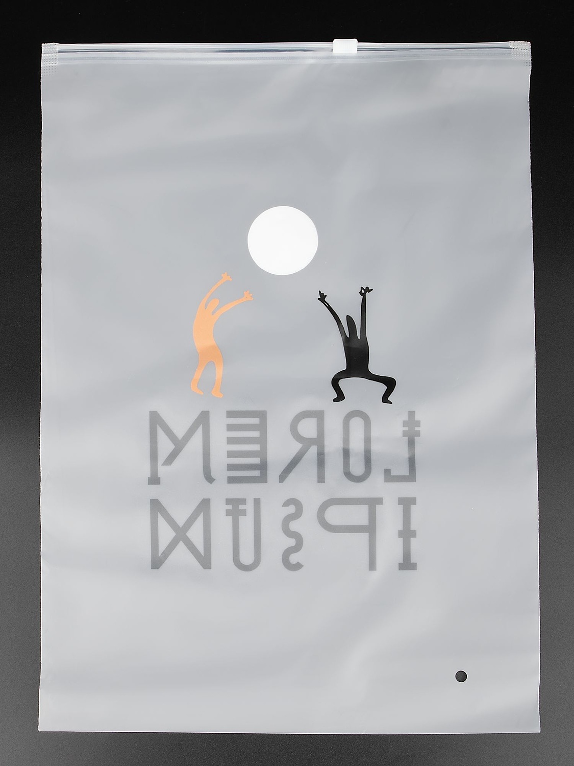 Пакет Zip Lock, S, белый с логотипом