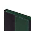 Ежедневник Bookmark, недатированный, черный с зеленым с логотипом